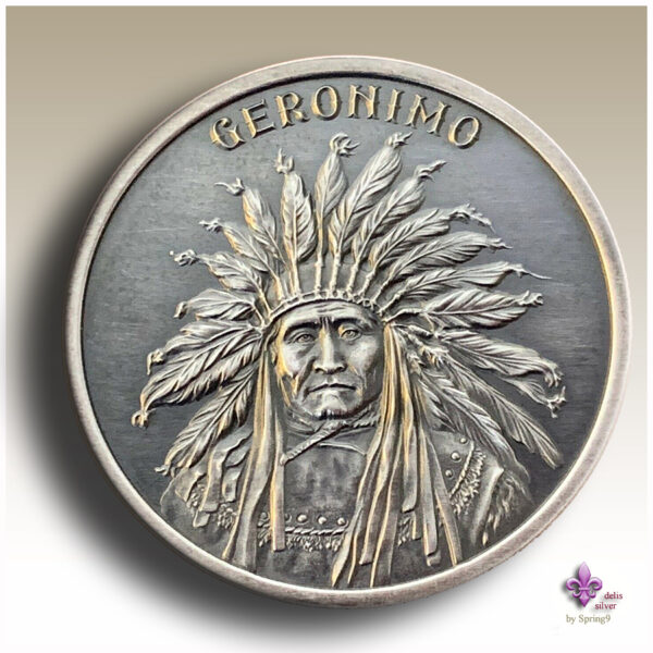 Geronimo face on the coin