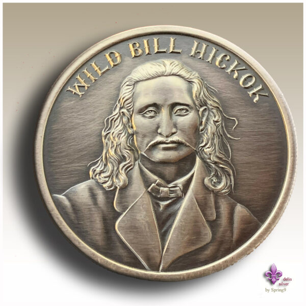 wild bill Hickok face on the coin