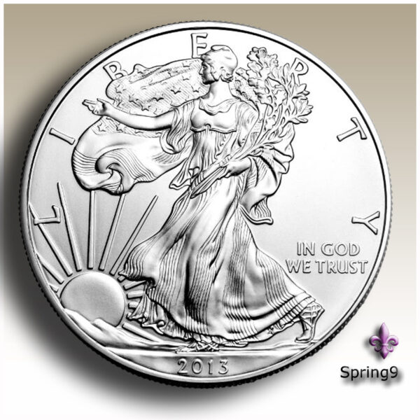 2013 American silver eagle lady walking