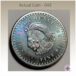 Aztec silver antiqued coin obverse side