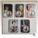 five slabs with silver coins in