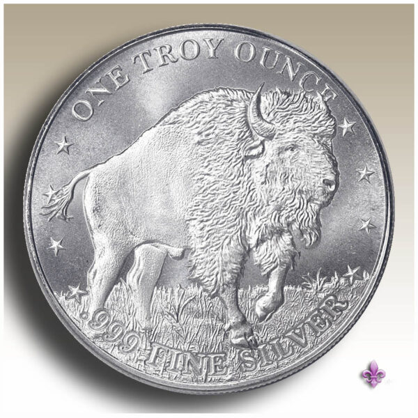 buffalo image on a silver coin