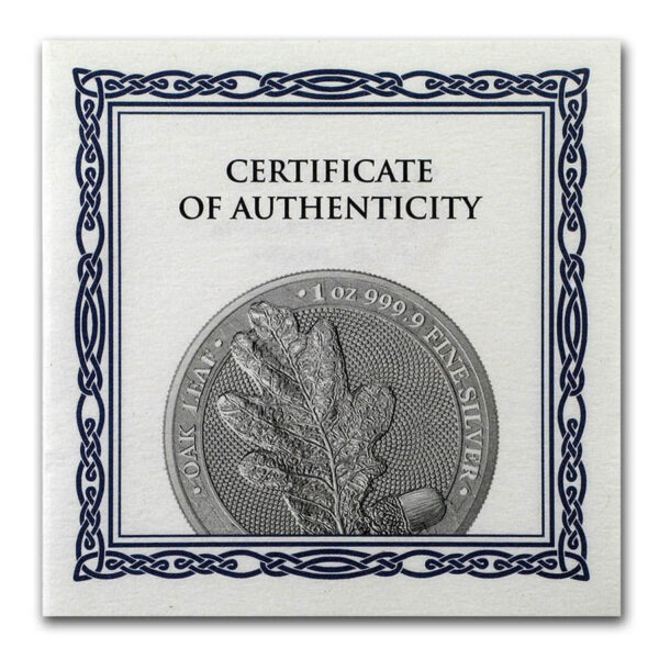 CoA for a silver collection coin