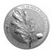 Oak leaf picture of a silver coin