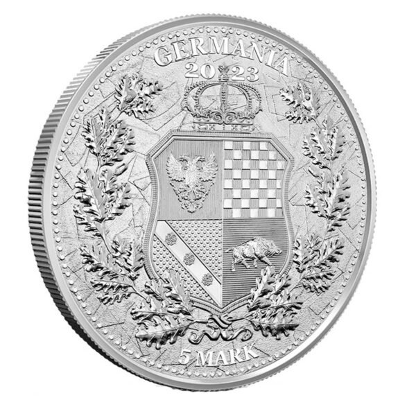 Germania reverse side of a silver coin