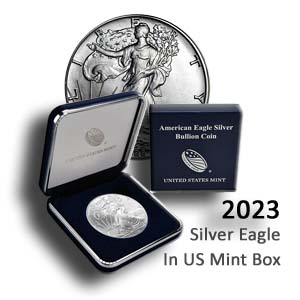 black mint box with a silver coin behind