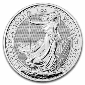 2022 British Silver Britannia 1 oz .999 silver coin BU