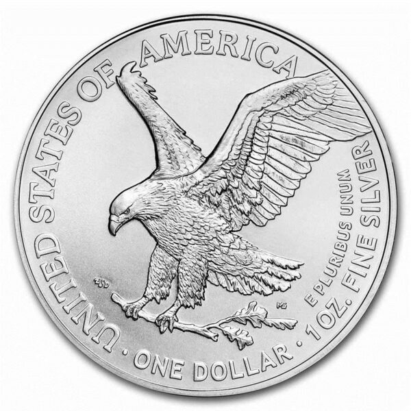 a silver coin with a picture of a bird