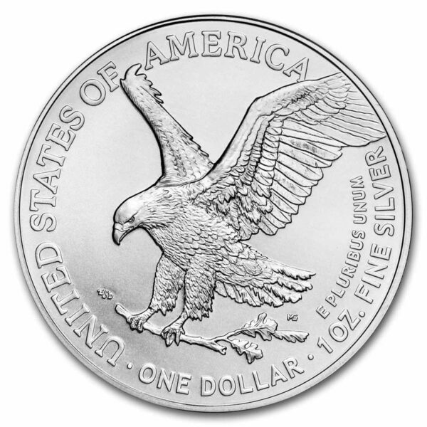 a silver coin with a picture of a bird