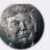 closeup details of the face of Donald Trump
