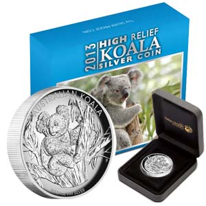 Coin in a presentation box with box