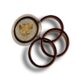 10 Leather Rings In Capsules