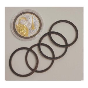 Leather Brown Rings for 39mm coins