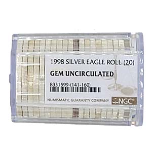 1998 American Silver Eagle NGC Toned